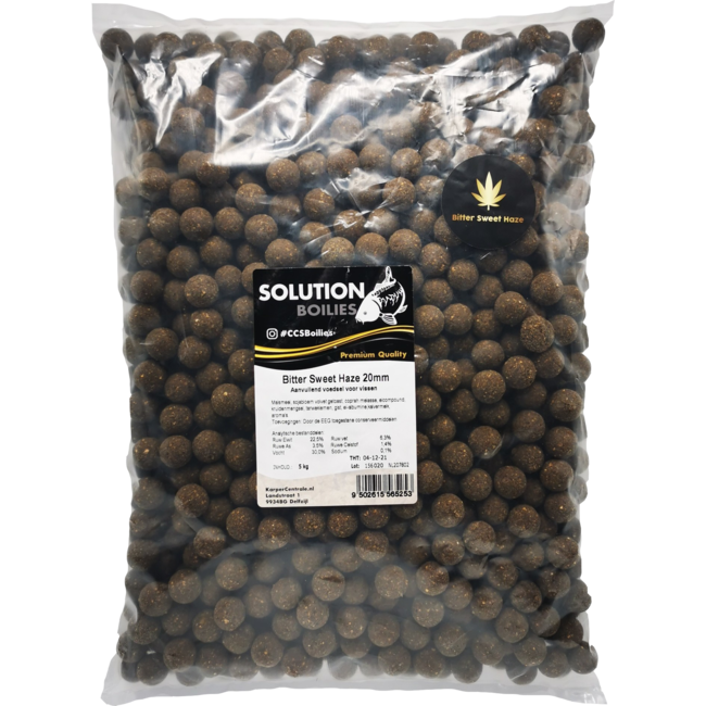 CC Solution Boilies Premium Range – Bitter Sweet Haze Boilies – Marrón