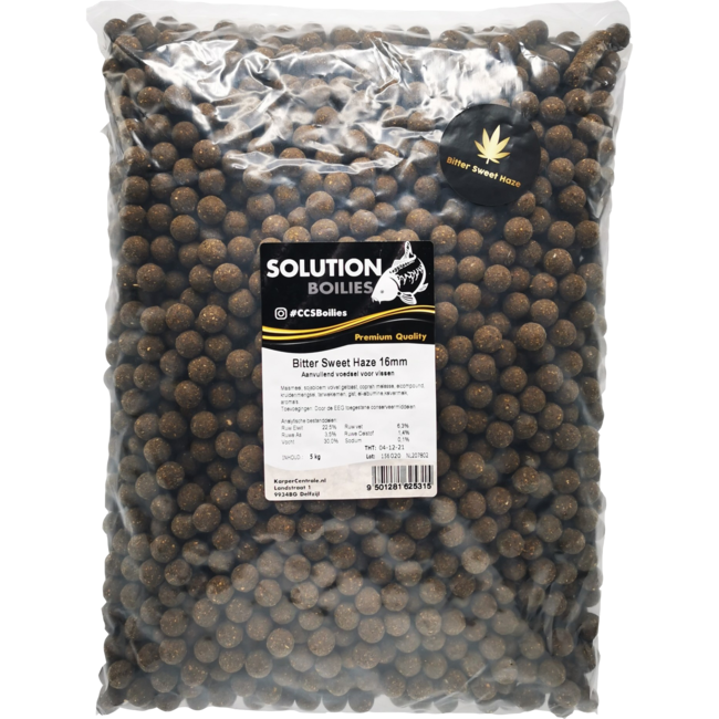 CC Solution Boilies Premium Range – Bitter Sweet Haze Boilies – Marrón