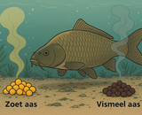 Zoet of vismeel aas: wanneer werkt welk karperaas het best?
