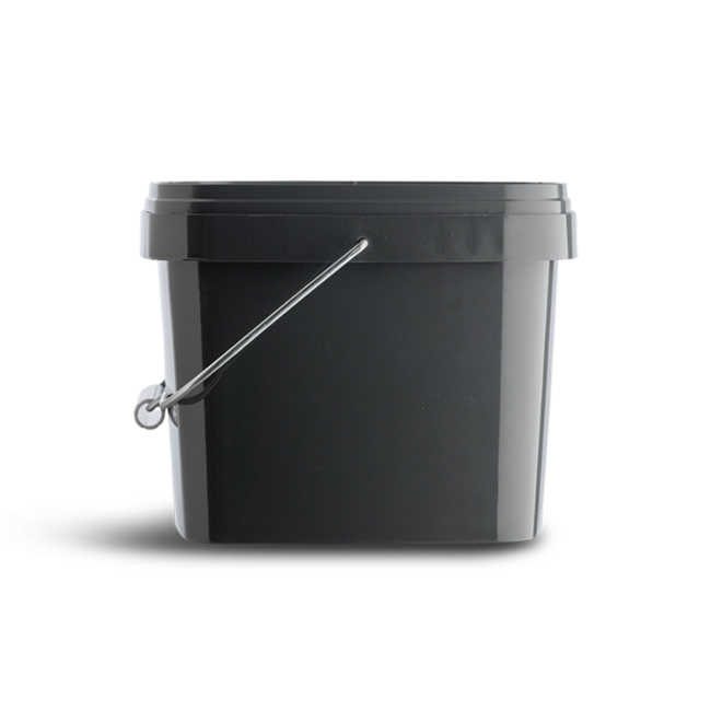 CC Solution Boilies Grauer 5L Eimer mit Henkel und Garantiesiegel – aus recyceltem Kunststoff (PCR)