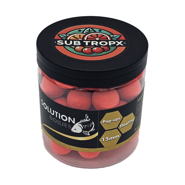 CC Solution Boilies Specialist Range – Sub TropX – Fluo Pop-ups – 15mm