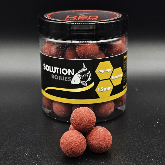 CC Solution Boilies Premium Range – Red Kriller – FS Pop-ups - 15mm