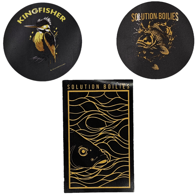 CC Solution Boilies Pack de 3 pegatinas gratuito – diseño carpfishing auténtico