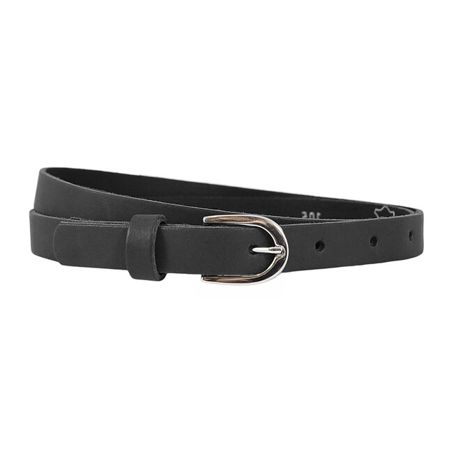 Dames Riem Zwart Smal - Geschikt als Tailleriem - 2 cm - Smalle Broekriem