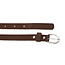 Dames Riem Bruin Smal - Geschikt als Tailleriem - 2 cm - Smalle Broekriem
