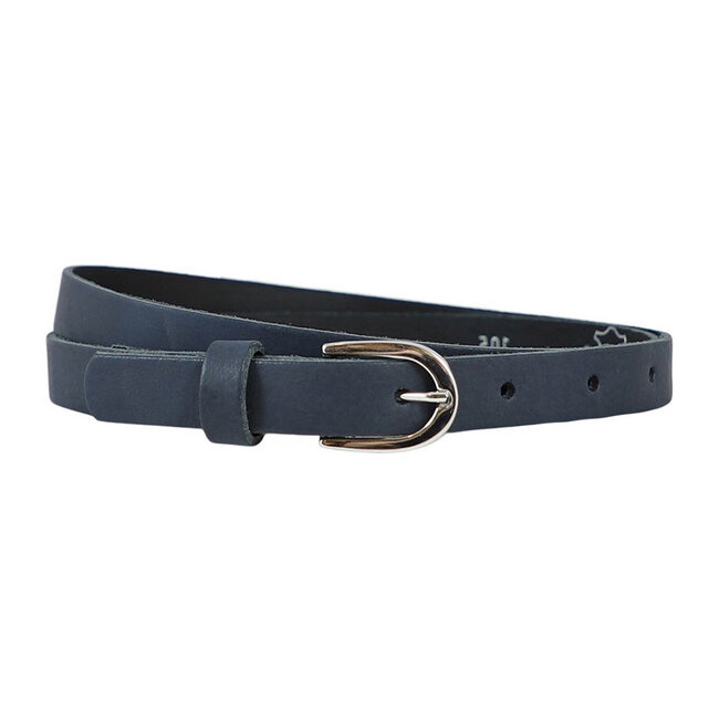 Dames Riem Blauw Smal - Geschikt als Tailleriem - 2 cm - Smalle Broekriem
