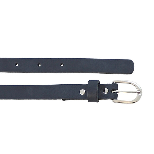 Dames Riem Blauw Smal - Geschikt als Tailleriem - 2 cm - Smalle Broekriem