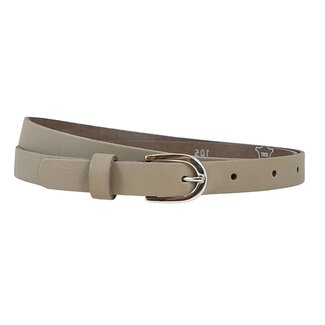 Smalle Dames Riem - Tailleriem - Leer - Taupe