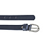Smalle Leren Damesriem – 2 cm breed - Echt Nerfleer - Blauw
