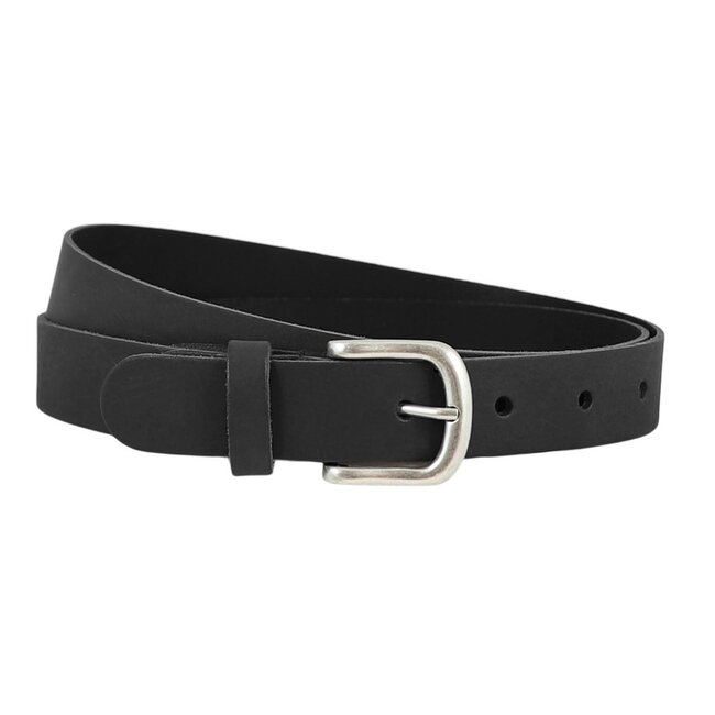 Leren Riem voor Dames - Breedte 3 cm - Zwart