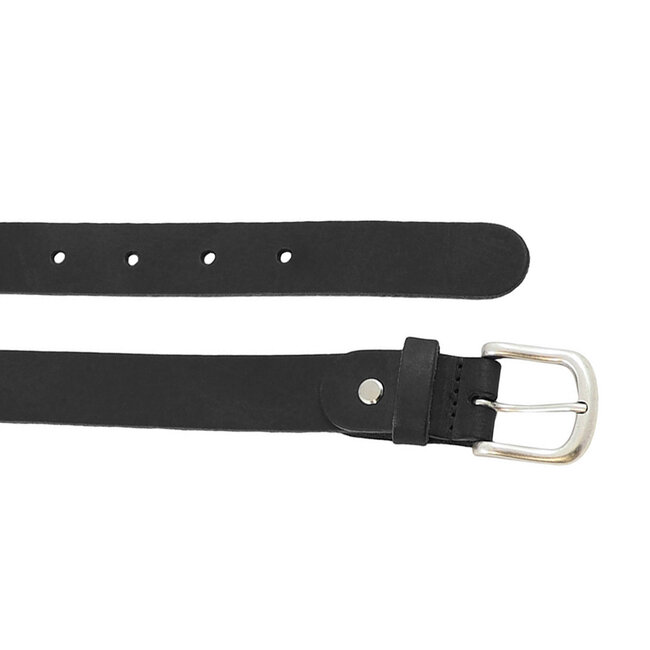 Leren Riem voor Dames - Breedte 3 cm - Zwart