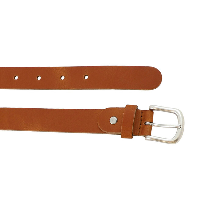 Leren Riem voor Dames - Breedte 3 cm - Cognac