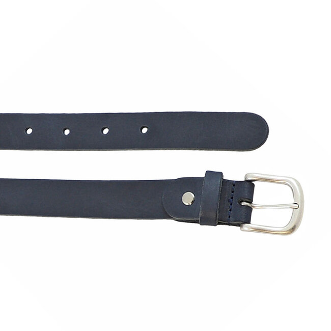 Leren Riem voor Dames - Breedte 3 cm - Blauw