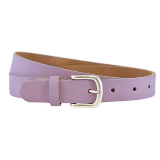 Leren Damesriem 3 cm - Lavendel Paars