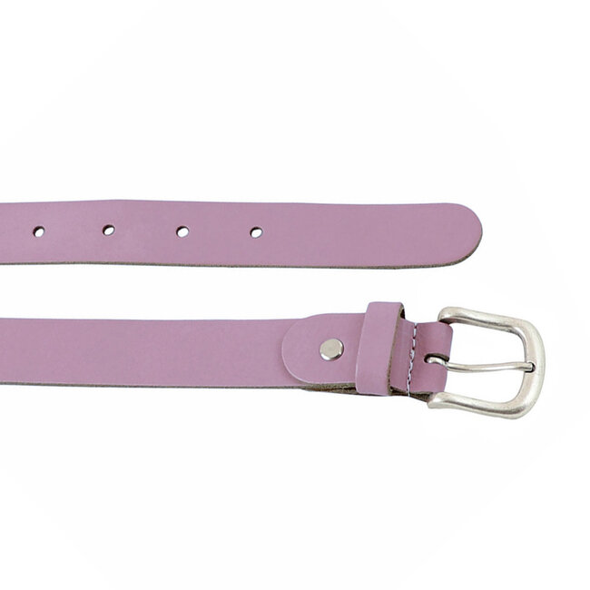 Leren Riem voor Dames - Breedte 3 cm - Lavendel Paars