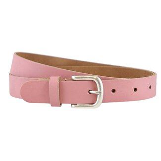 Leren Damesriem 3 cm - Oud Roze