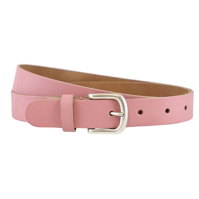 Leren Riem voor Dames - Breedte 3 cm - Oud Roze