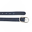 Stijlvolle Damesriem met Ovaal Ronde Gesp - Echt Leer – 3 cm Breed | Blauw