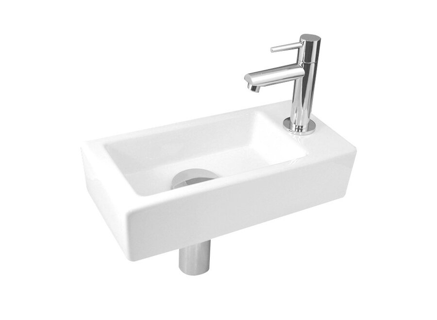 Fonteincombinatie Mini-Block Rechts glans-wit