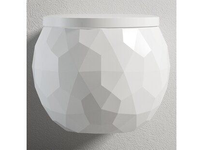 Oppio Diamond White Wandcloset – Glans Wit – Rimfree – Met Bidet-functie