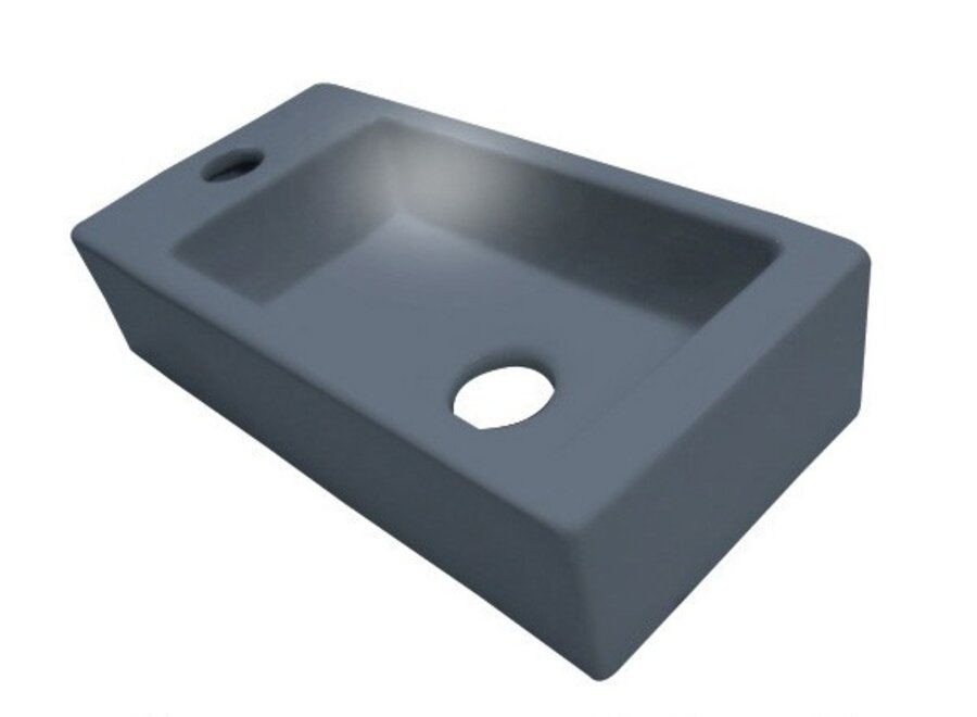 Fontein Mini-block antraciet-grijs Links 36x18x9cm