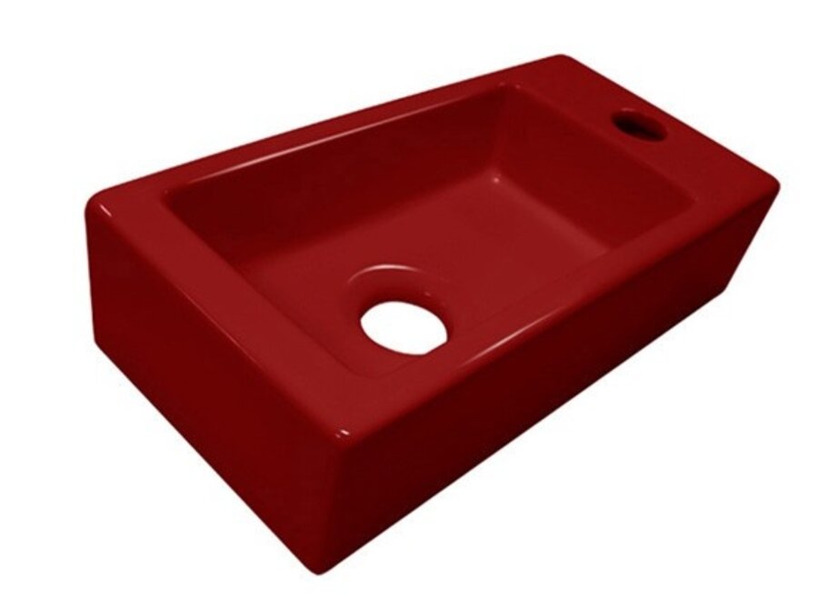 Fontein Mini-Block rood Rechts 36x18x9cm