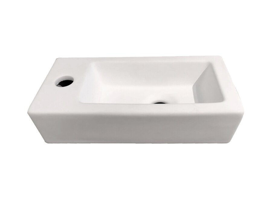 Fontein Farnetta Links 37x18x9cm mat-wit