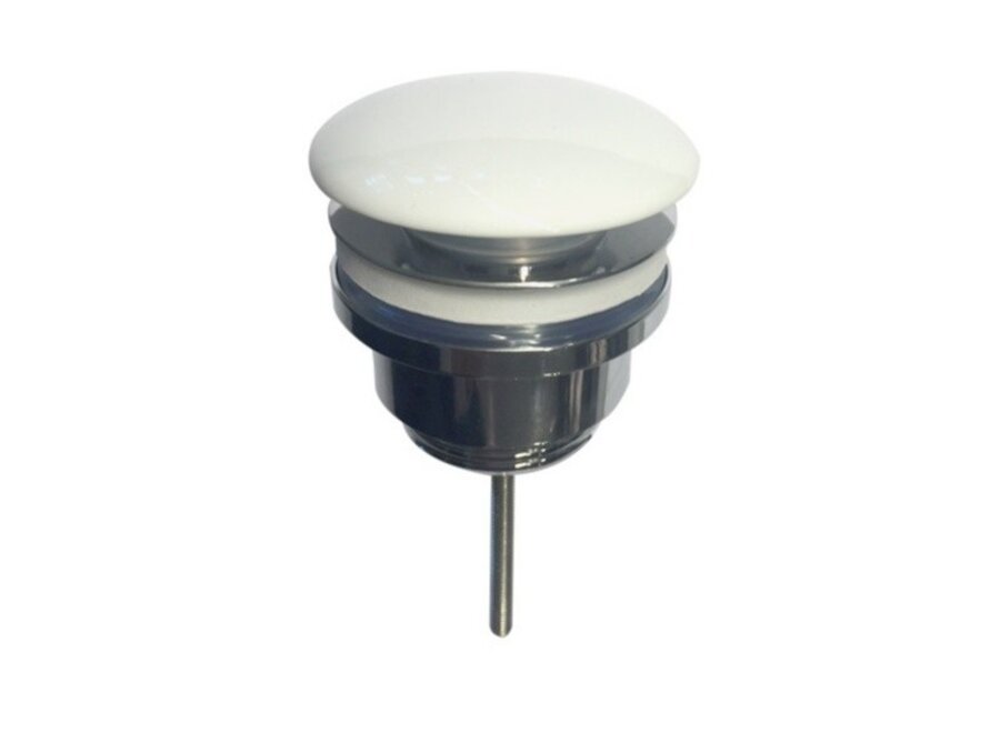 Keramische bovenkant clic-waste 5/4 glans-wit