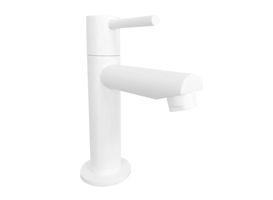 White toiletkraan mat-wit