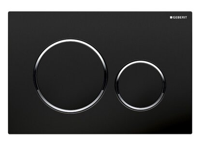 Geberit Plaque de déclenchement Sigma20 noir/chrome brillant – 115.882.KM.1