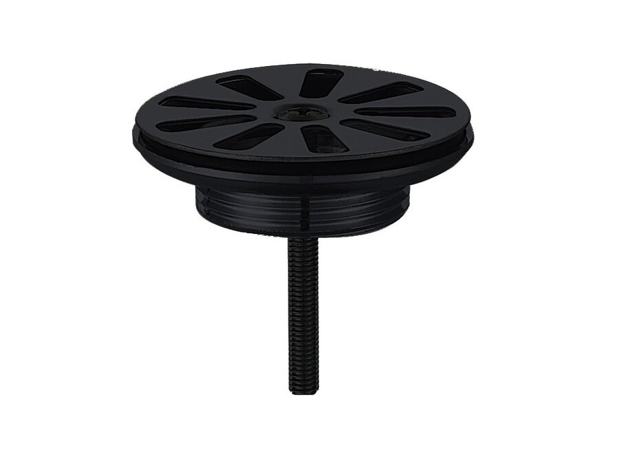 Open rooster-black afvoerplug Nero 5/4 mat-zwart