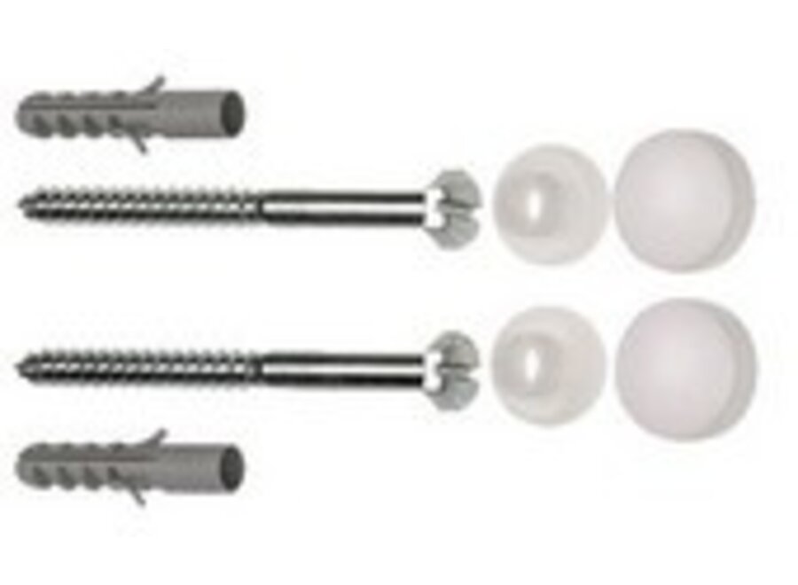 Potschroefset 6X70 Rvs 6K+Plug Wit