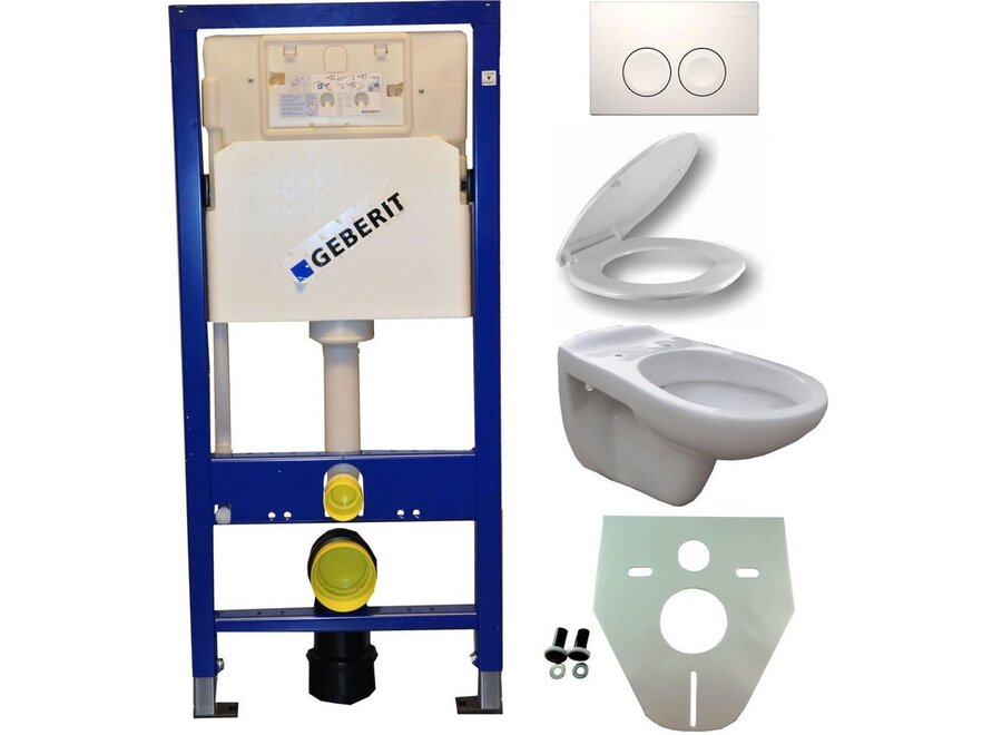 Geberit UP 100 +Neptunus WC+ Nept.zitt.+ Delta 21 wit