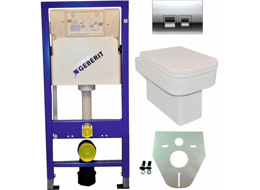 Geberit UP 100 +Carré+wc+zitt.+Delta 50 matchr.