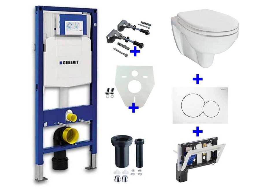 Geberit UP-320 + toiletblokhouder + Trevi O.P. + Sigma 01 wit