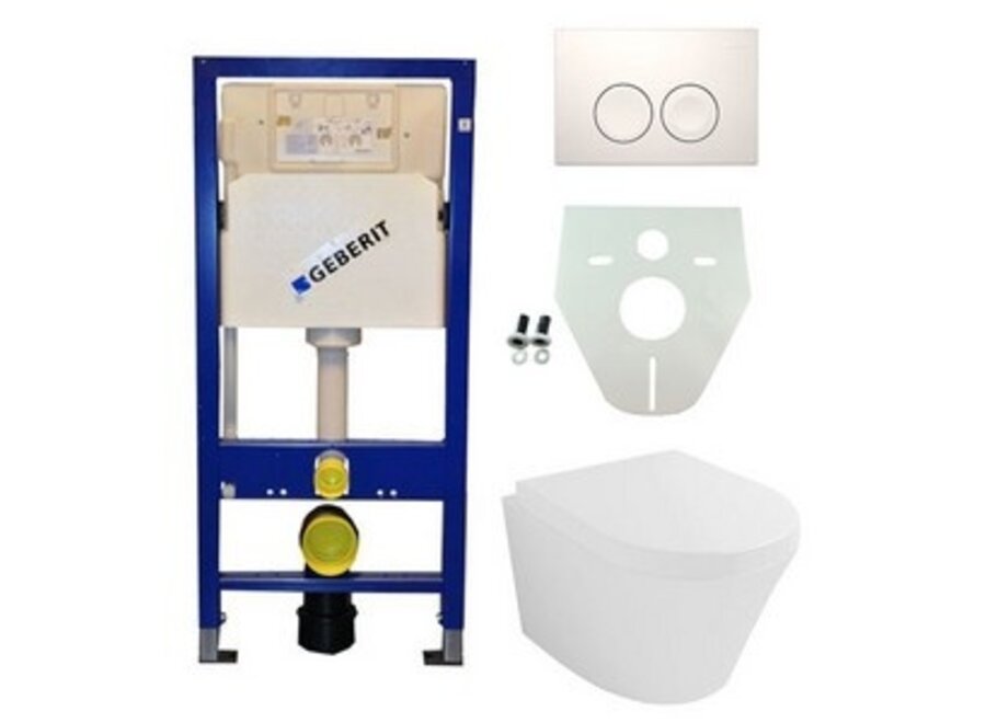 Geberit UP 100 Vesta wc+zitt.+ Delta 21 wit