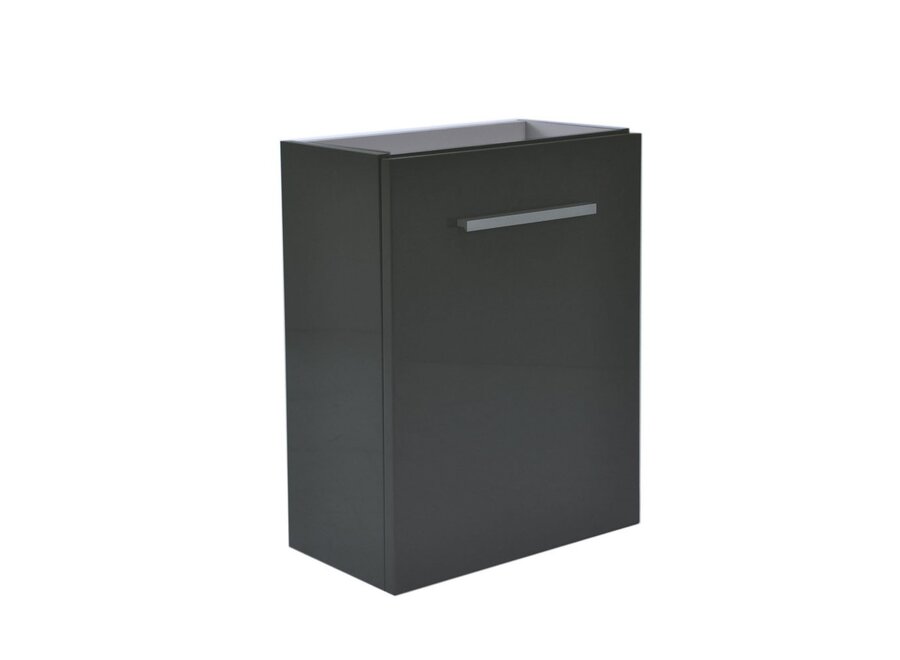 fonteinkast tbv HS fonteintje l/r 1 deur 40x21 hoogglans grijs