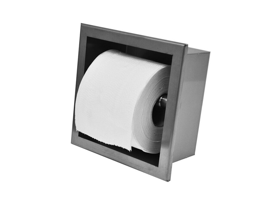 inbouw-toiletrolhouder RVS