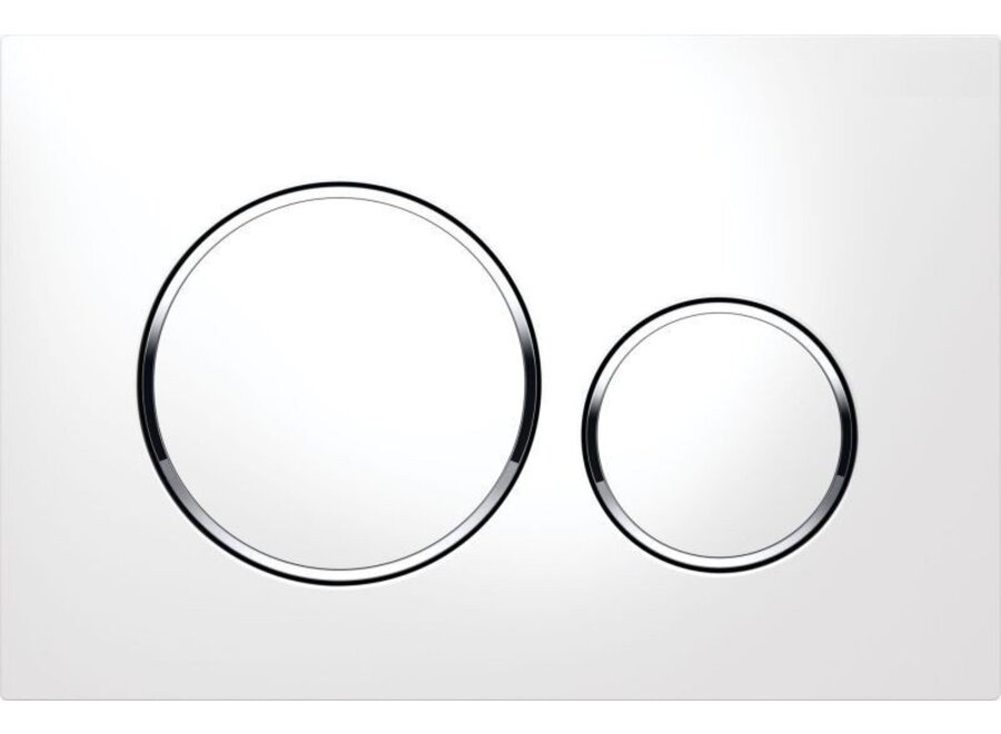 Geberit Bedieningsplaat Sigma20 wit/glans chroom – 115.882.KJ.1