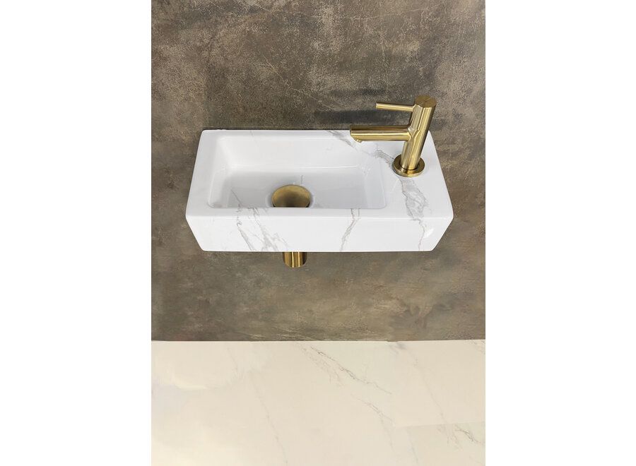 One Pack Mini-Rhea rechts fontein 360x180x90 Carrara