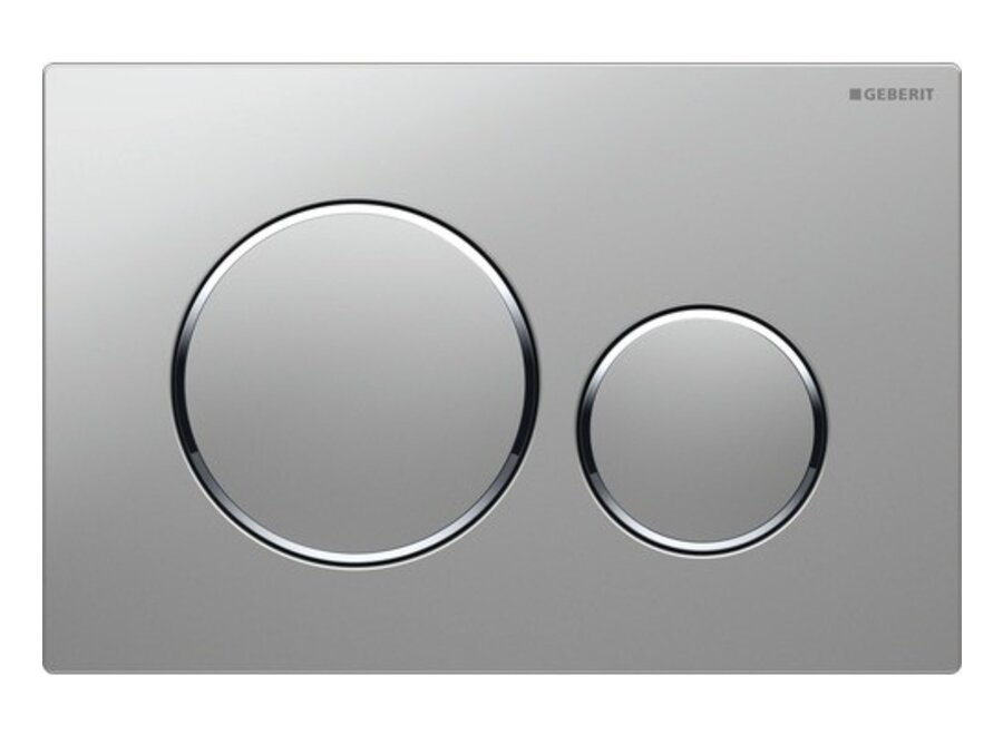 Geberit bedieningsplaat Sigma-20 Mat-Chroom / Glans-chroom 115.882.KN.1