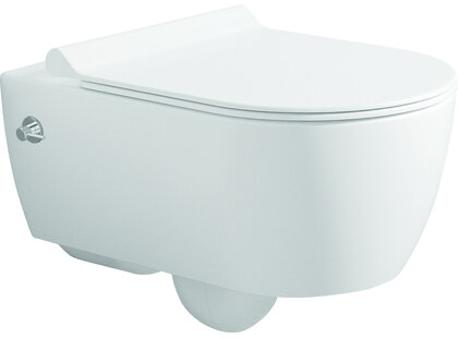 Oppio Venus WC-Douche Suspendu Blanc Brillant – Inclus Abattant Softclose