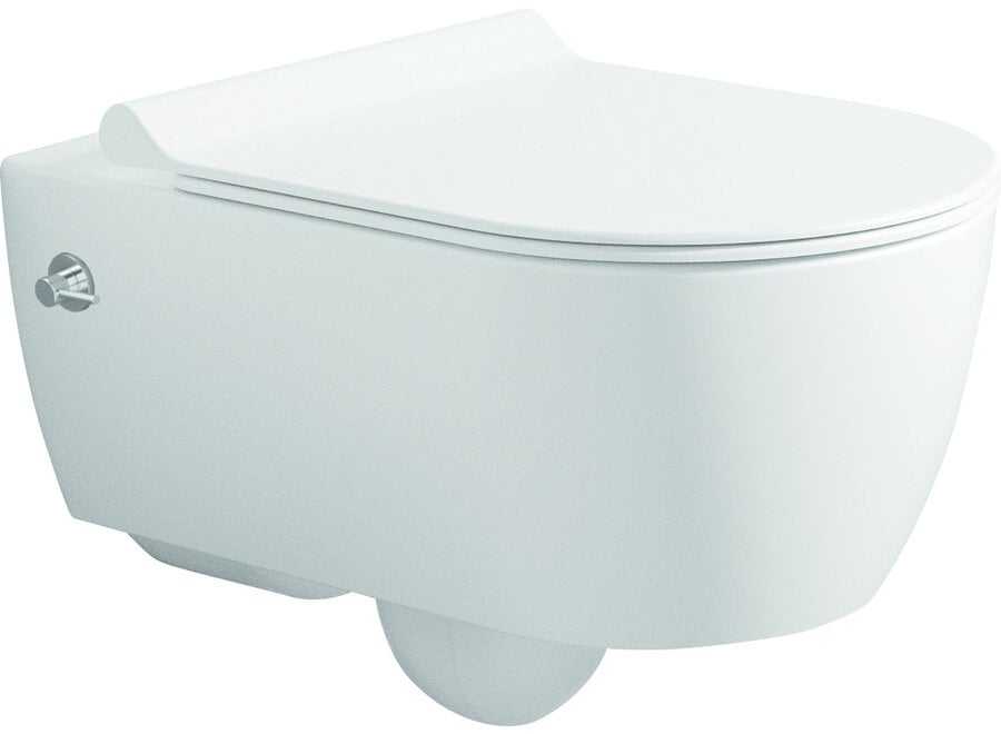 Oppio Venus Randloos Douche-WC in Glans Wit – Inclusief Softclose Bril