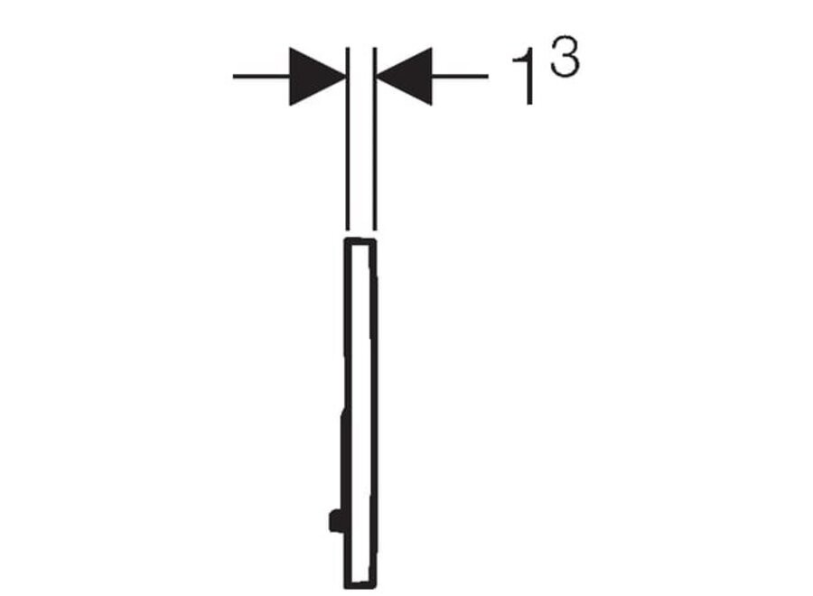 Geberit Bedieningsplaat Sigma20 wit/glans chroom – 115.882.KJ.1