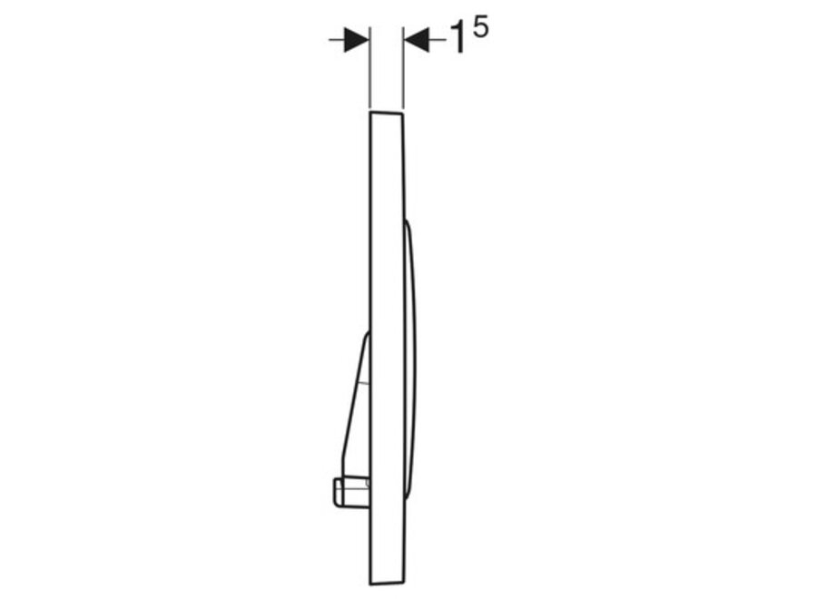 Geberit Bedieningsplaat Sigma20 mat chroom – 115.882.JQ.1