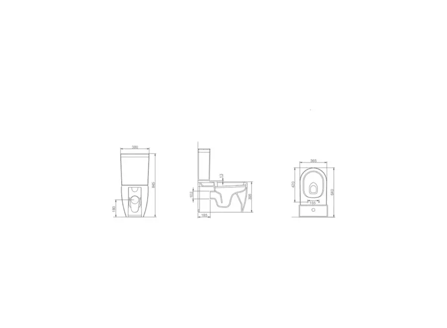 Oppio Plus Duoblok Toilet Met Bidet-functie – Mat Zwart – Rimfree