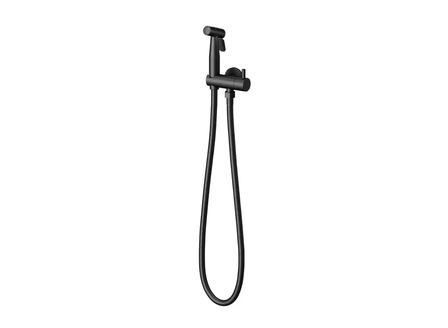 Luxe Knijp/Bidet Handdouche-set – Mat Zwart RVS 304