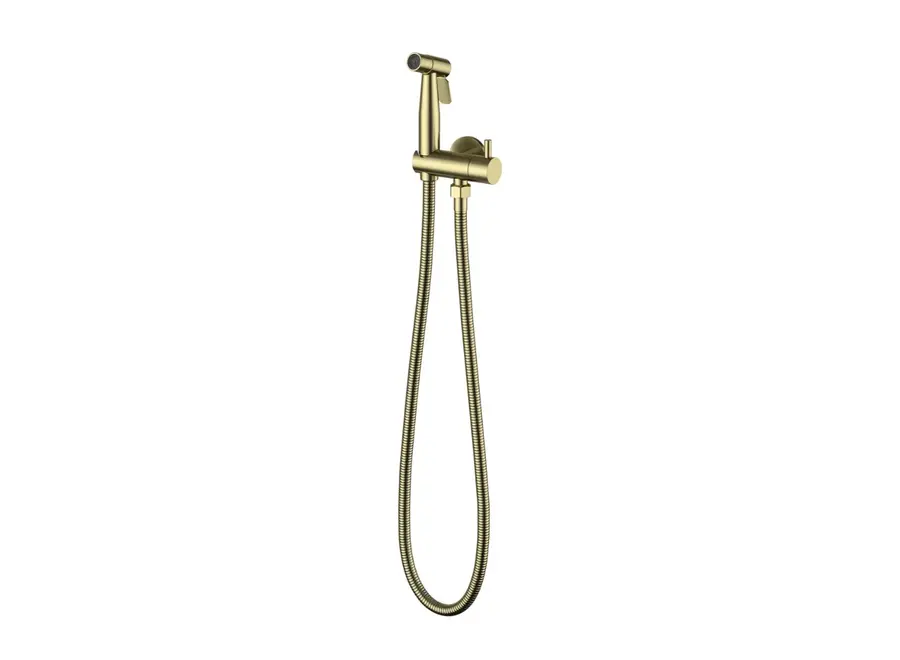 Luxe Knijp/Bidet Handdouche-set – Mat Goud RVS 304