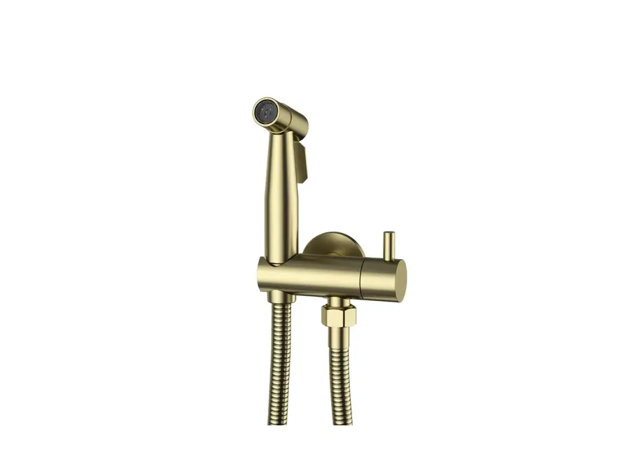 Luxe Knijp/Bidet Handdouche-set – Mat Goud RVS 304