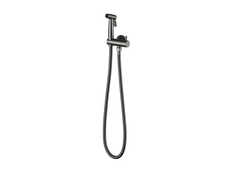 Luxe Knijp/Bidet Handdouche-set – Gunmetal RVS 304